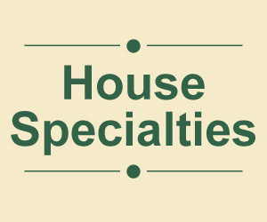 House Specialties Menu