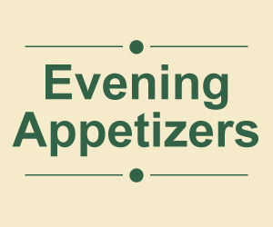 Evening Appetizers Menu